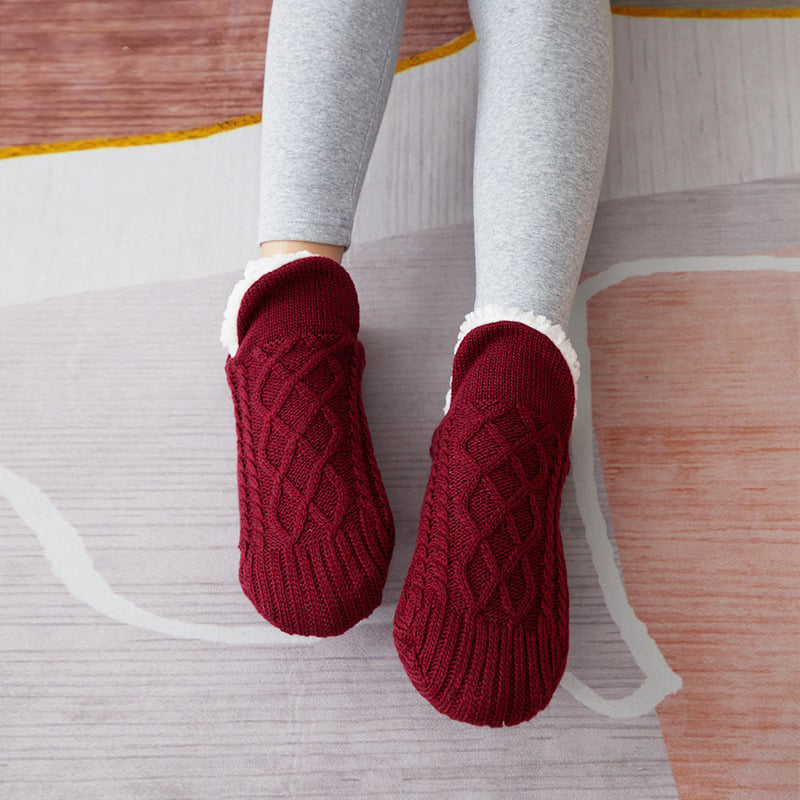 🔥Premium-Thermosocken für drinnen, rutschfest🧦 2 Paar, kostenloser Versand