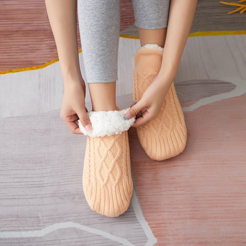 🔥Premium-Thermosocken für drinnen, rutschfest🧦 2 Paar, kostenloser Versand